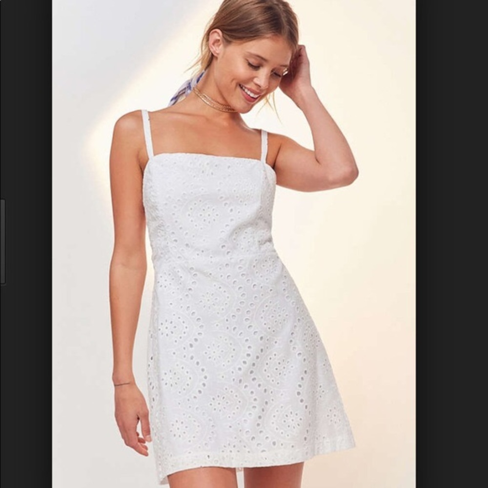 White Embroidered Dress